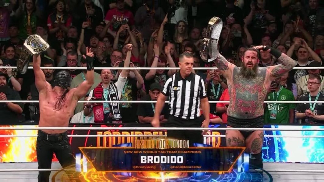 Brodido Wins AEW Tag Team Titles At AEW X NJPW Forbidden Door