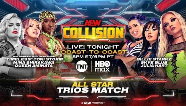 Trios Match Added To 8/30 AEW Collision