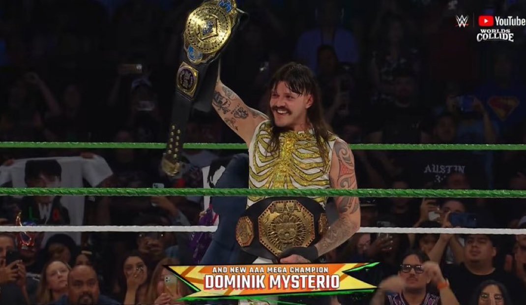 Dominik Mysterio Wins AAA Mega Championship At Worlds Collide
