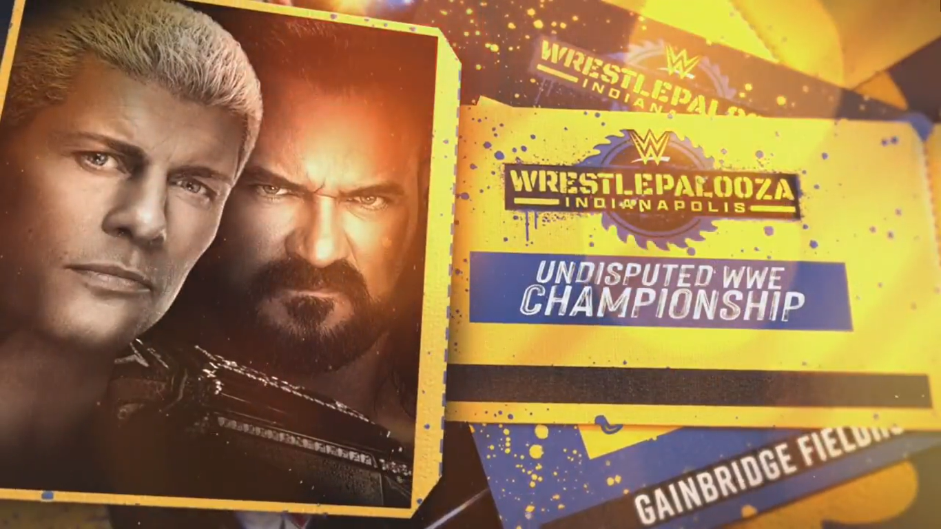 Cody Rhodes vs. Drew McIntyre For The Undisputed WWE Title Is Set For WWE Wrestlepalooza