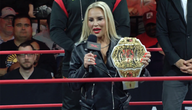 Ash By Elegance Steps Away From Ring At TNA Victory Road, Vacates Knockouts Title