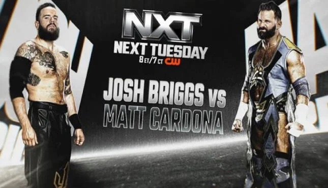 Matt Cardona vs. Josh Briggs, And More Set For 10/14 WWE NXT