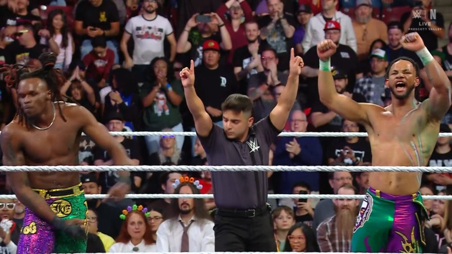 Leon Slater & Je’Von Evans Defeats Mr. Iguana & La Parka At WWE NXT Halloween Havoc