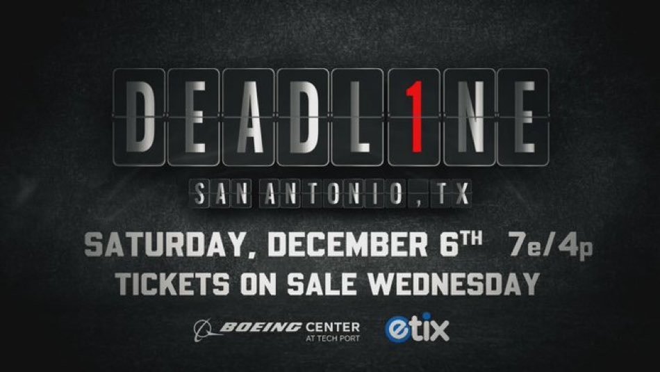 NXT Deadline Set For December 6th In San Antonio, Texas; Iron Survivor Challenge is Back