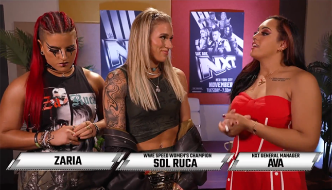Sol Ruca Relinquishes Speed Women’s Championship On WWE NXT