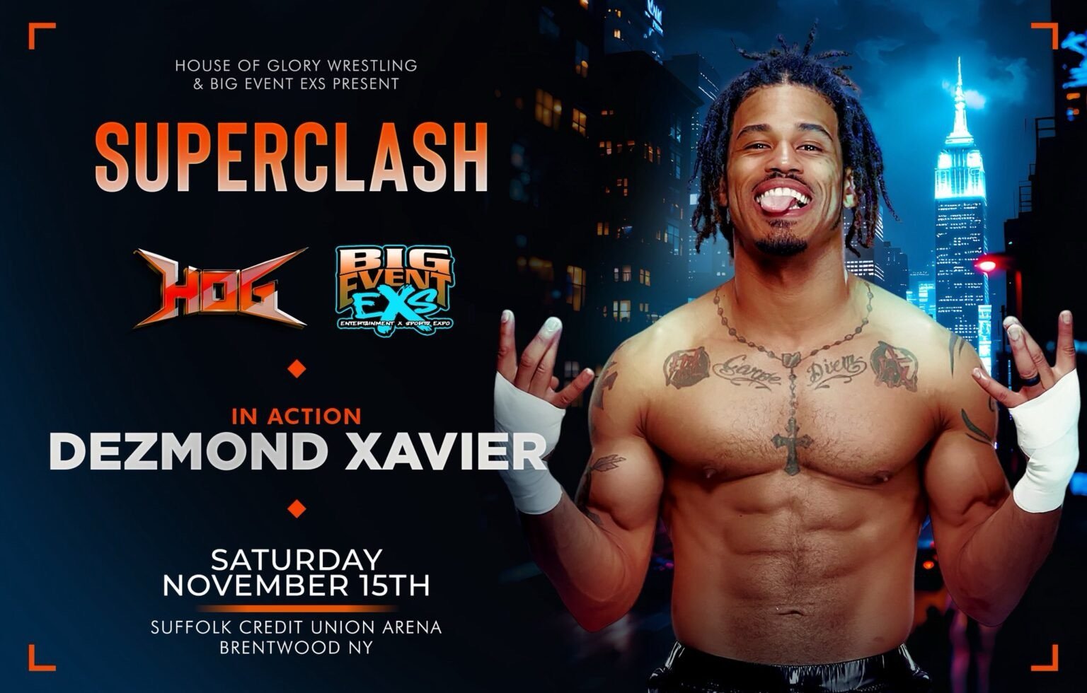 Dezmond Xavier (Wes Lee) Announced For House Of Glory ‘SuperClash’ 1