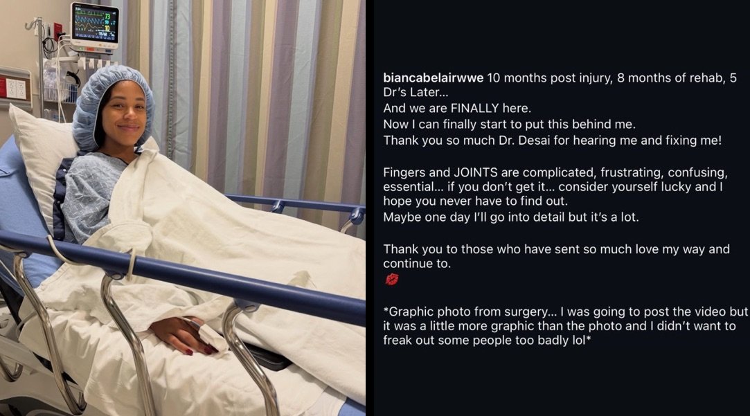 Bianca Belair Gives Update Following Finger Surgery 2